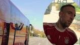 Ribery và Neuer chơi dị trên xe của CLB